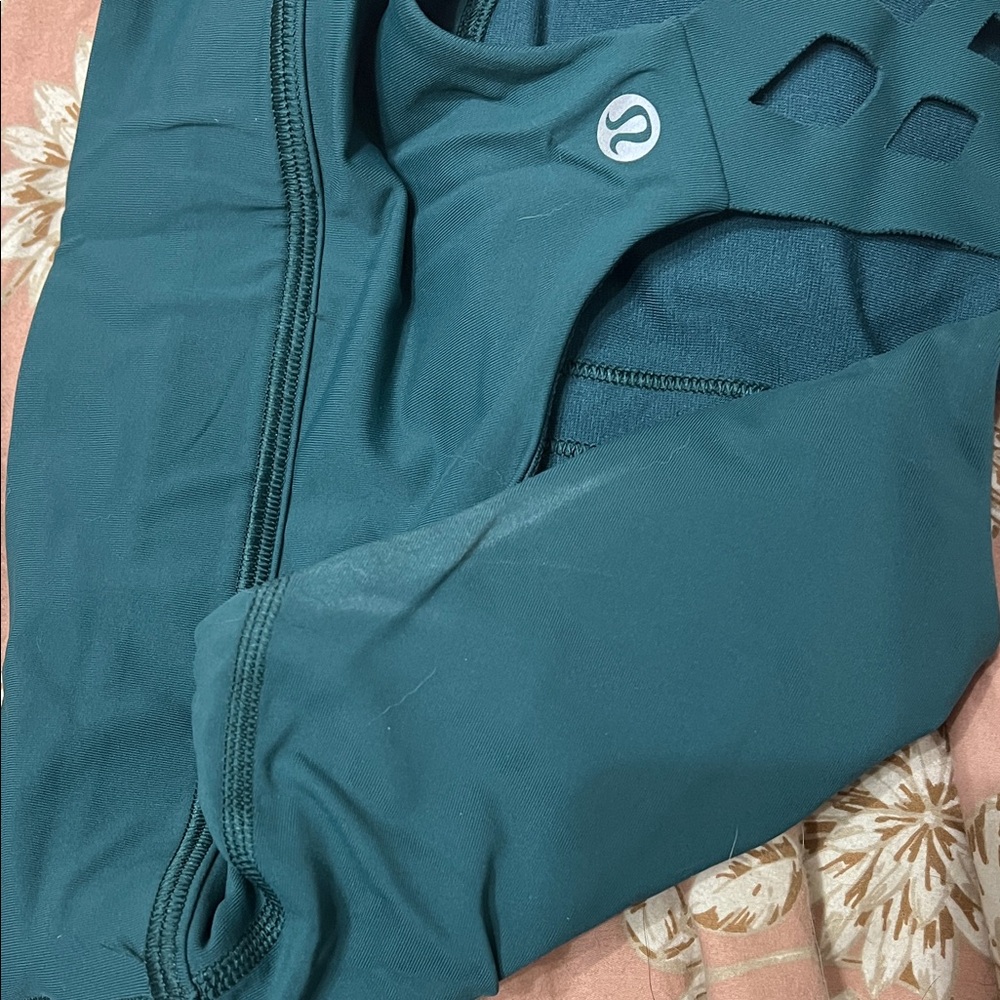 lululemon athletica Deep Teal Strappy Sports Bra - Picture 4 of 4